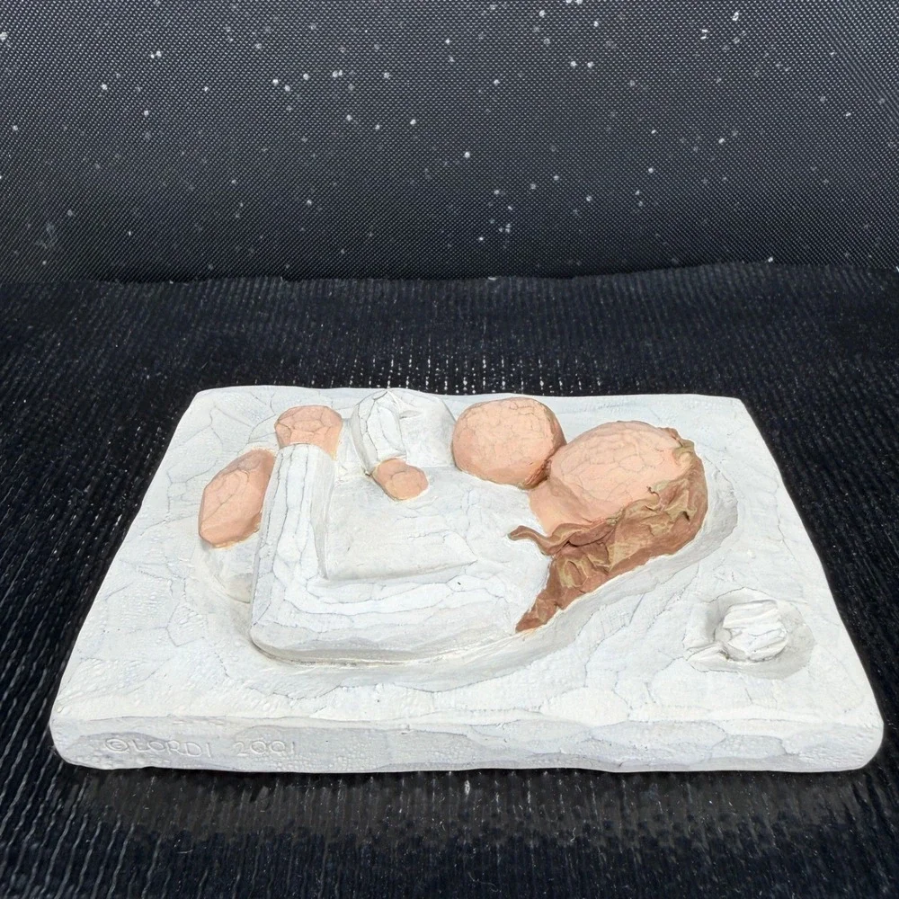 Willow Tree Mother and Child Plaque Demdaco Susan Lordi 2001 Resin Wall Art VTG